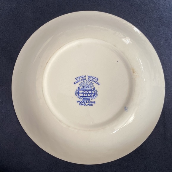 Wood & Sons England Set of 2 Woodsware “Enoch Wood’s English Scenery” 7.5in Bowl - Picture 4 of 8